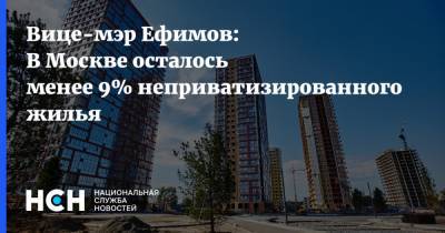 Вице-мэр Ефимов: В Москве осталось менее 9% неприватизированного жилья