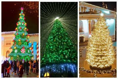 Главная елка Одессы попала в топ-5 рейтинга Украины: как выглядят самые красивые новогодние деревья