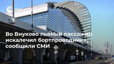 Во Внуково пьяный пассажир искалечил бортпроводника, сообщили СМИ