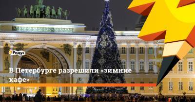 В Петербурге разрешили «зимние кафе»