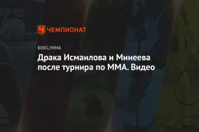 Драка Исмаилова и Минеева после турнира по ММА. Видео