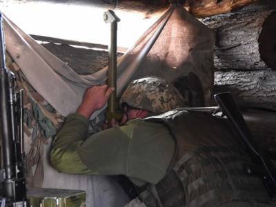 На Донбассе вследствие обстрела боевиков ранен украинский военнослужащий – штаб ООС