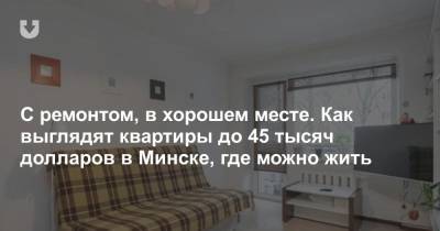 С ремонтом, в хорошем месте. Как выглядят квартиры до 45 тысяч долларов в Минске, где можно жить