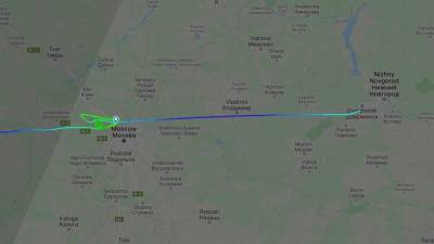 Ту-204 готовится к аварийной посадке в Нижнем Новгороде