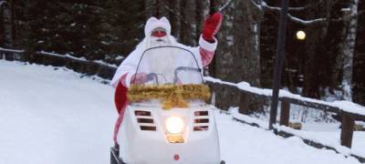 Дед Мороз выйдет на ж/д переезд в Петрозаводске