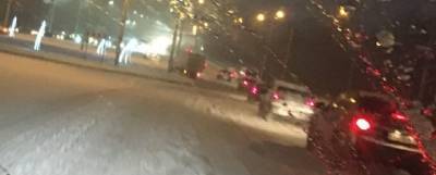 Из-за снегопада Брянск встал в пробках