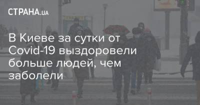 В Киеве за сутки от Covid-19 выздоровели больше людей, чем заболели