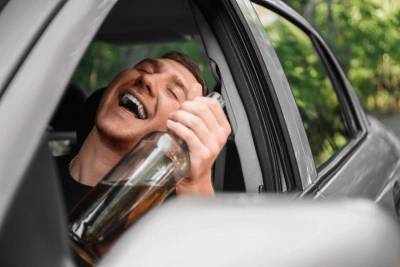 В Смоленской области пьяный водитель, не вылезая из машины, подрался с полицейским