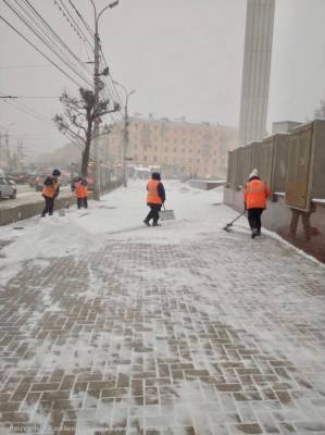 Мэрия показала, как в Рязани борются с последствиями снегопада