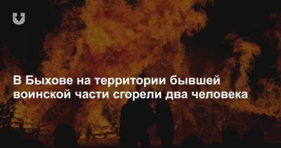 В Быхове на территории бывшей воинской части сгорели два человека