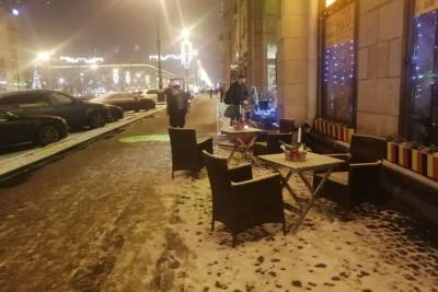 Первые зимние террасы ресторанов шокировали петербуржцев