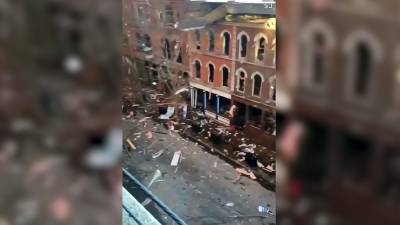 Последствия разрушительного взрыва в Нашвилле попали на видео