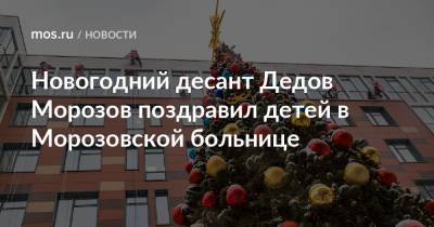 Новогодний десант Дедов Морозов поздравил детей в Морозовской больнице