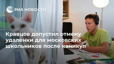 Кравцов допустил отмену удаленки для московских школьников после каникул