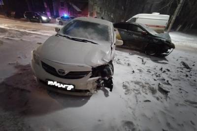 На Касимовском шоссе в Рязани столкнулись три иномарки