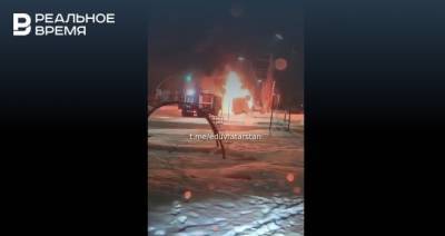 Елабужская городская прокуратура проверяет факт возгорания маршрутного автобуса
