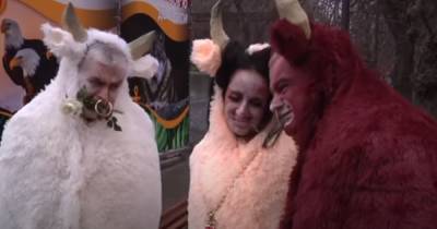 Переоделся в быка и соблазнял "самку": директор Одесского зоопарка выпустил клип к Новому году