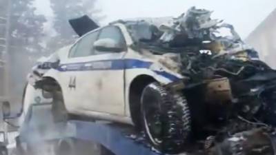 Два человека пострадали в аварии с машиной спецбатальона ГИБДД в Кузбассе