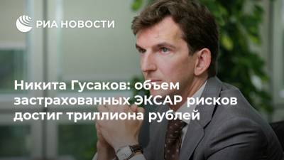 Никита Гусаков: объем застрахованных ЭКСАР рисков достиг триллиона рублей