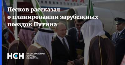 Песков рассказал о планировании зарубежных поездок Путина