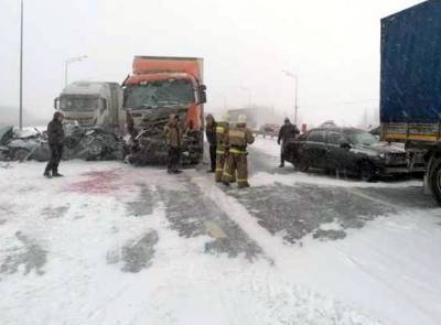 Видео последствий мощного снегопада в Татарстане