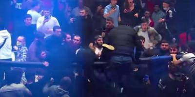 «Не позорьте Москву». Российские бойцы устроили массовую драку на турнире MMA — видео
