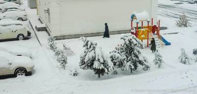 Ашхабад и юг Туркменистана завалило снегом (фото)