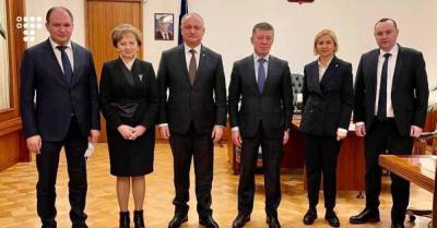 Экс-президент Молдовы Додон сразу после инаугурации новой главы государства выехал в Россию