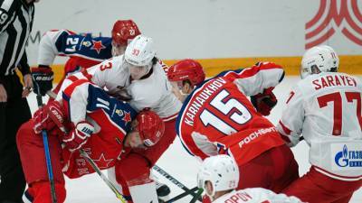 Хоккеисты "Витязя" нанесли поражение ЦСКА в матче КХЛ