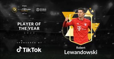 Левандовски - лучший футболист года по версии Globe Soccer Awards