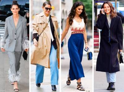 Самая модная в Нью-Йорке: как одевается Кэти Холмс (и почему ее образы все повторяют)