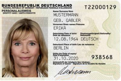 Удостоверение личности в Германии подорожает