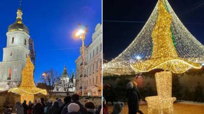 Жителям Киева вернули скандальную шляпу с главной елки Украины