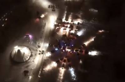 В Смоленской области автомобильный флешмоб попал на видео
