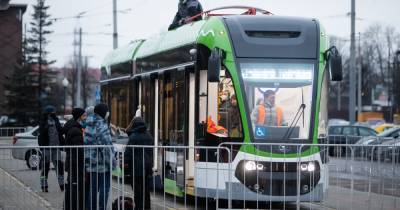 Трамвай "Корсар" впервые проехал по Калининграду (фото)