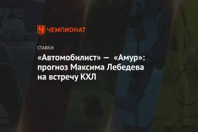 «Автомобилист» — «Амур»: прогноз Максима Лебедева на встречу КХЛ