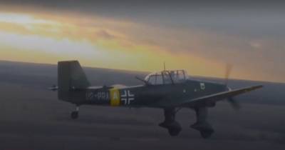 Немецкий бомбардировщик времен Второй мировой войны заметили в украинском небе