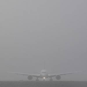 В аэропорту Одессы из-за сильного тумана не смогли приземлиться пять самолетов
