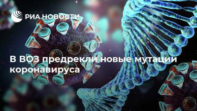 Адан Гебрейесус - В ВОЗ предрекли новые мутации коронавируса - ria.ru - Юар
