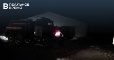 На пожаре на ферме в Лениногорском районе РТ погиб мужчина