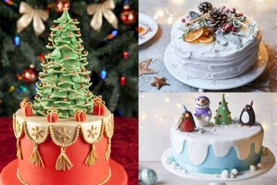 21 способ необычно украсить торт на Новый год и Рождество 2021