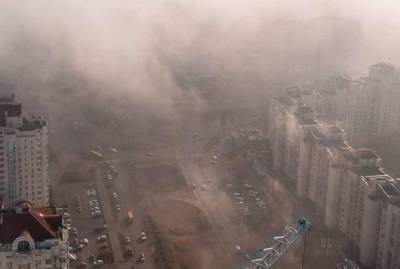 В Киеве из-за тумана и сильного ветра объявили желтый уровень опасности