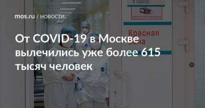От COVID-19 в Москве вылечились уже более 615 тысяч человек