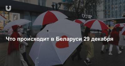 Что происходит в Беларуси 29 декабря