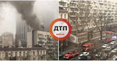 В Киеве возник масштабный пожар: горит крыша многоквартирного дома (фото)