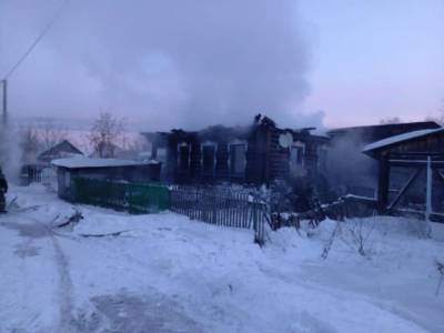 В Сети опубликовали фото с места пожара, в котором погибли четыре кузбассовца