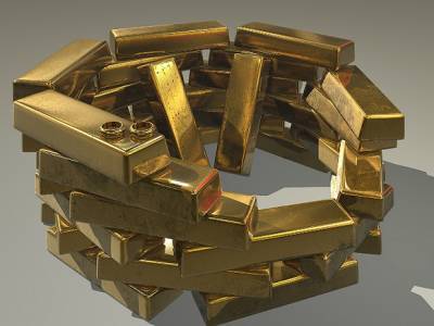 У российских банков упали запасы золота