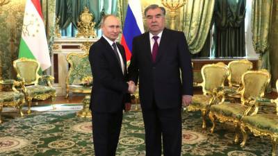 Главы РФ и Таджикистана подтвердили готовность к наращиванию взаимодействия