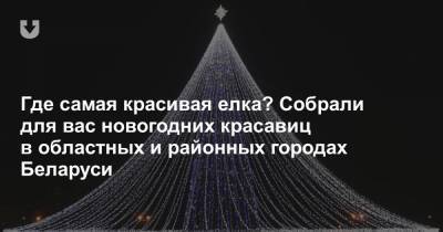 Где самая красивая елка? Собрали для вас новогодних красавиц в областных и районных городах Беларуси