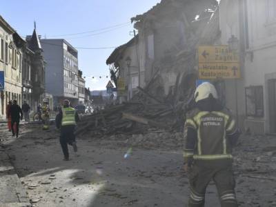 В Хорватии произошло землетрясение магнитудой более 6 баллов: есть жертвы